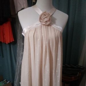 🌹Champaign Blouse flower silky boutique brand new Wedding Attire